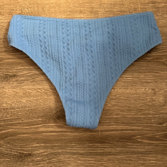 Women's Sky Blue V Cut Bikini Swimsuit - Picture 9 of 10